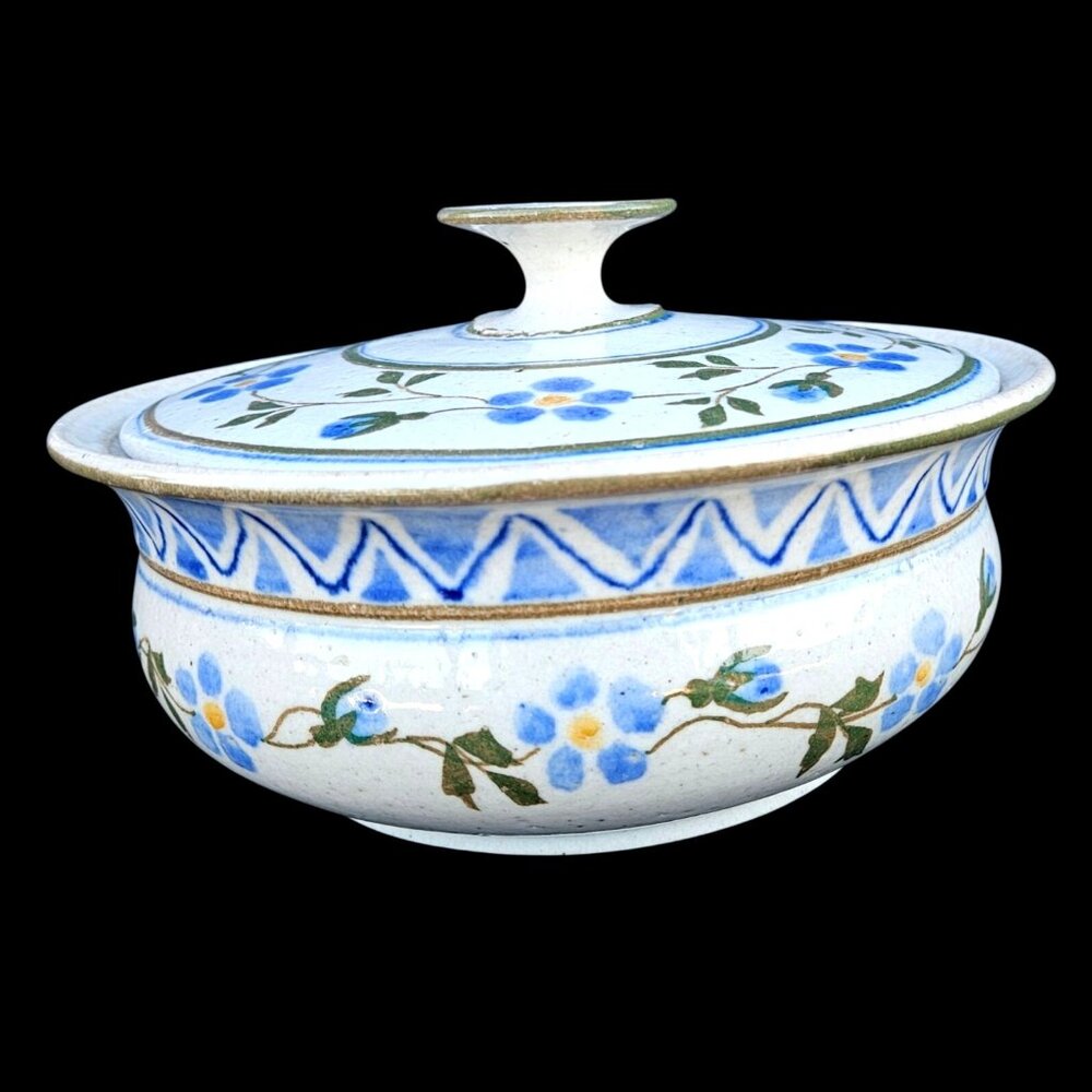 Vintage Studio Pottery Stoneware Ceramic Caserole with Lid Signed Gisela 1979 - Picture 12 of 14